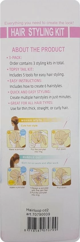 Beste recensies van π Haarlussen Topsy Tail Zwart - Hair Styling Tool - 2 Stuks βοΈ 5 Beste recensies van π Haarlussen Topsy Tail Zwart - Hair Styling Tool - 2 Stuks βοΈ - Afbeelding 3