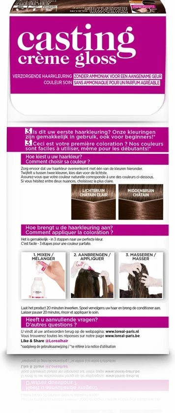 Beste Verkoop ❤️ L’Oréal Paris Casting Crème Gloss 513 Iced Truffle - Licht Beigebruin - Haarverf 🔥 11 Beste Verkoop ❤️ L’Oréal Paris Casting Crème Gloss 513 Iced Truffle - Licht Beigebruin - Haarverf 🔥 - Afbeelding 9