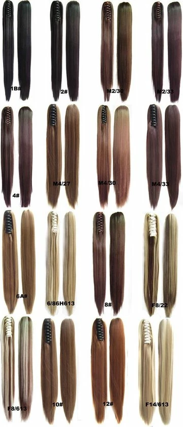 Uitgang 𧨠Brazilian Paardenstaart, Ponytail Extensions Straight – Zwart 1B# β 4 Uitgang 𧨠Brazilian Paardenstaart, Ponytail Extensions Straight – Zwart 1B# β - Afbeelding 2