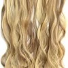 Promo 🤩 Brazilian Clip In Hairextensions 7 Set Wavy Blond / Bruin - P22/10 ⭐ -Oral-B Shop 390x840