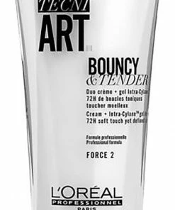 Kopen 🎉 L’Oréal Professionnel L'Oreal Professionnel - Tecni Art Bouncy & Tender Curl Gel + Curl Cream Elasticity & Delicacy Force 2 150Ml ❤️