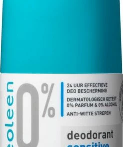 Beste deal 👏 Deoleen 0% Aluminium - Roller Sensitive - Deodorant - 50 Ml ✔️