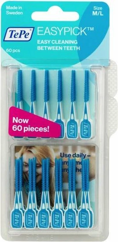 Korting ⌛ Tepe Easypick M/L - Turquoise - 60 Stuks ✨ 7 Korting ⌛ Tepe Easypick M/L - Turquoise - 60 Stuks ✨ - Afbeelding 5