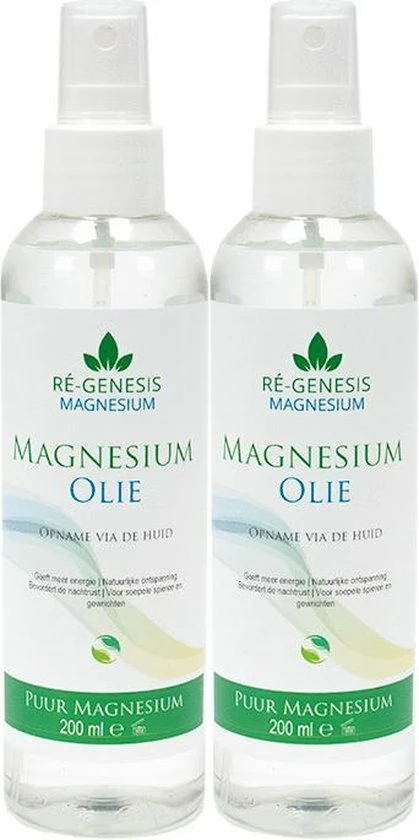 Groothandel π Ré-genesis Magnesium Magnesiumolie Van Ré-genesis | Magnesiumspray Set 2x 200 Ml | Magnesium Olie Voor Spieren π 3 Groothandel π Ré-genesis Magnesium Magnesiumolie Van Ré-genesis | Magnesiumspray Set 2x 200 Ml | Magnesium Olie Voor Spieren π
