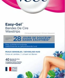 Groothandel 🎉 Veet Ontharingsstrips - Benen & Lichaam - Gevoelige Huid - Easy-Gelwax - 40 Stuks 😉 -Oral-B Shop 427x840 4