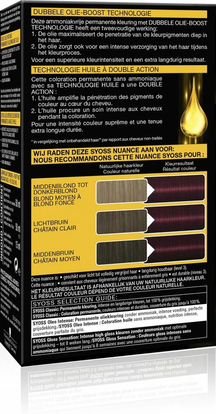 Begroting π SYOSS Oleo Intense 4-23 Bordeaux Rood Haarverf - 1 Stuk π 7 Begroting π SYOSS Oleo Intense 4-23 Bordeaux Rood Haarverf - 1 Stuk π - Afbeelding 5