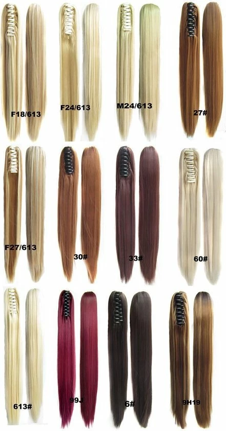 Uitgang 𧨠Brazilian Paardenstaart, Ponytail Extensions Straight – Zwart 1B# β 5 Uitgang 𧨠Brazilian Paardenstaart, Ponytail Extensions Straight – Zwart 1B# β - Afbeelding 3