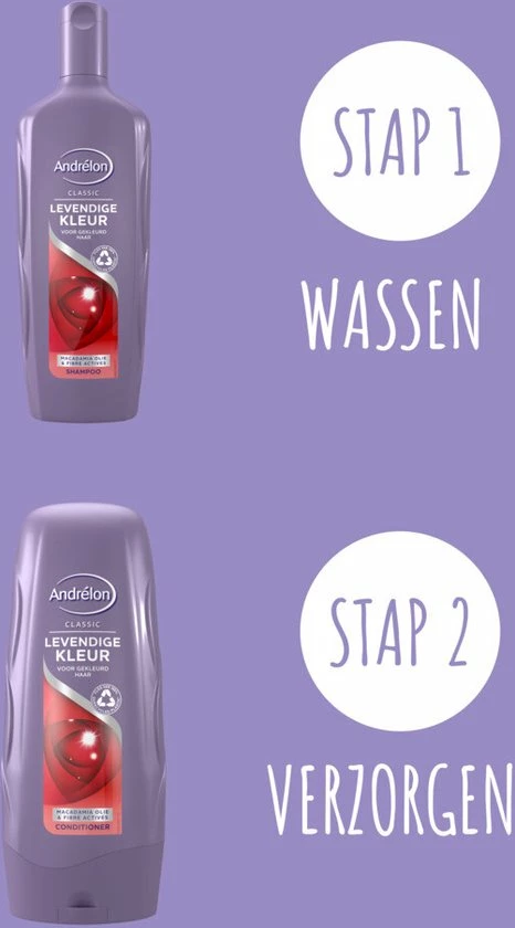 Gloednieuw π₯ Andrélon Classic Levendige Kleur Conditioner - 6 X 300 Ml - Voordeelverpakking π 6 Gloednieuw π₯ Andrélon Classic Levendige Kleur Conditioner - 6 X 300 Ml - Voordeelverpakking π - Afbeelding 4