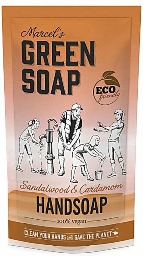 Promo π Marcel's Green Soap Navulling 500 Ml - Sandelhout En Kardamom π 5 Promo π Marcel's Green Soap Navulling 500 Ml - Sandelhout En Kardamom π - Afbeelding 3