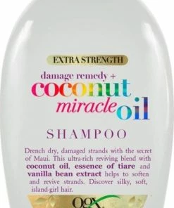 Kopen 🔔 Ogx Extra Strength Coconut Miracle Oil Shampoo - Vrouwen - Voor Beschadigd Haar/Droog Haar/Normaal Haar - 385 Ml - Vrouwen - Voor Beschadigd Haar/Droog Haar/Normaal Haar 🤩