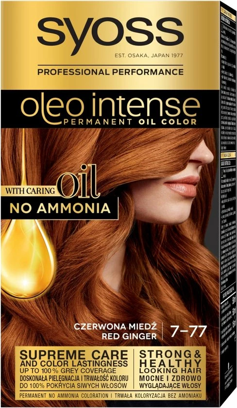 Goedkoop π SYOSS Oleo Intense Permanente Haarkleuring Met Oliën 7-77 Rood Koper π 3 Goedkoop π SYOSS Oleo Intense Permanente Haarkleuring Met Oliën 7-77 Rood Koper π