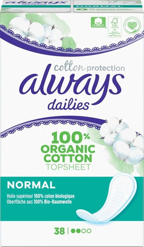 Beste Pirce π₯ Always Dailies Cotton Protection Normal - Voordeelverpakking 10 X 38 Stuks - Inlegkruisjes β¨ 11 Beste Pirce π₯ Always Dailies Cotton Protection Normal - Voordeelverpakking 10 X 38 Stuks - Inlegkruisjes β¨ - Afbeelding 9