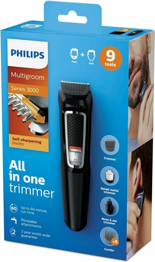 Groothandel 😉 Philips 3000 Serie MG3740/15 - Trimmerset - Met 9 Hulpstukken 🛒 9 Groothandel 😉 Philips 3000 Serie MG3740/15 - Trimmerset - Met 9 Hulpstukken 🛒 - Afbeelding 7