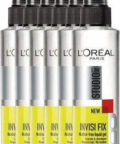 Flash-uitverkoop ⭐ L’Oréal Paris L'Oréal Studio Line Invisi Fix Gelspray - 6 X 150 Ml 🔥