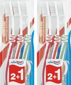 Top 10 🛒 Aquafresh - Tandenborstels - Clean & Flex Hard - 6 Stuks 🎉