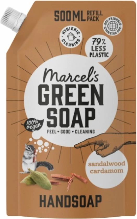 Promo π Marcel's Green Soap Navulling 500 Ml - Sandelhout En Kardamom π 7 Promo π Marcel's Green Soap Navulling 500 Ml - Sandelhout En Kardamom π - Afbeelding 5