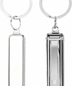 Korting 🔔 INTER-ESQUE Nagelknipper Sleutelhanger - Met Nagelvijl - Zilver 🎁