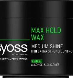 Hete verkoop 🎉 SYOSS Styling Max Hold Wax 6 X 150 Ml 😍