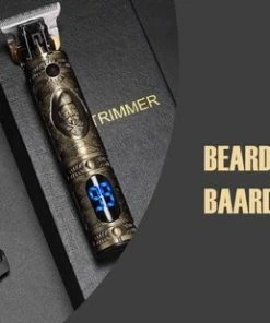 Korting ⭐ BeardMan - Luxe Tondeuse Met Display – LCD - Professionele Trimmer - Groomer - Scheerapparaat - Baardtrimmer - Precisietrimmer - Haarstyling - Haartrimmer - Draadloos - USB Opladen – Contouren – Bakkebaarden - Inclusief 3 Opzetkammen – Goud 💯 -Oral-B Shop 550x309 115