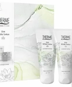 Goedkoop 😍 Therme Zen White Lotus Eau De Parfum 30 Ml + Shower Gel 200 Ml + Shower Scrub 200 Ml Geschenkset 👏