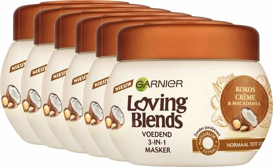 Goedkoopste β€οΈ Garnier Loving Blends Kokos & Macadamia Haarmasker - 6 X 300 Ml - Voordeelverpakking π 5 Goedkoopste β€οΈ Garnier Loving Blends Kokos & Macadamia Haarmasker - 6 X 300 Ml - Voordeelverpakking π - Afbeelding 3