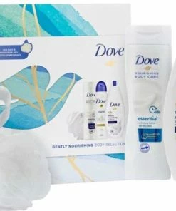 Promo 🌟 Geschenk Dove – Gently Nourishing Douchegel, Bodylotion, Deospray & Puff 😍
