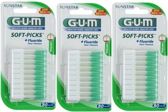Beste deal π€© 3x GUM Soft-Picks Original Regular 80 Stuks π 6 Beste deal π€© 3x GUM Soft-Picks Original Regular 80 Stuks π - Afbeelding 4