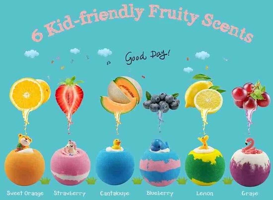 Uitgang ❤️ Aofmee Badbommen Voor Kinderen, Handgemaakte Natuurlijke Badbommen Met Verrassing Van Binnen, Shea-cacaoboter Hydrateren, Spa-fizzies-badbomset, Voor Dames, Meisjes, Jongens 🥰 8 Uitgang ❤️ Aofmee Badbommen Voor Kinderen, Handgemaakte Natuurlijke Badbommen Met Verrassing Van Binnen, Shea-cacaoboter Hydrateren, Spa-fizzies-badbomset, Voor Dames, Meisjes, Jongens 🥰 - Afbeelding 6