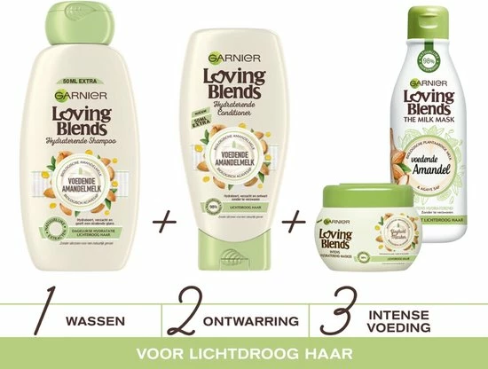 Goedkoopste π― Garnier Loving Blends Milk Mask Amandel Haarmasker - 2 X 250ml - Multiverpakking - Normaal Tot Lichtdroog Haar π 6 Goedkoopste π― Garnier Loving Blends Milk Mask Amandel Haarmasker - 2 X 250ml - Multiverpakking - Normaal Tot Lichtdroog Haar π - Afbeelding 4
