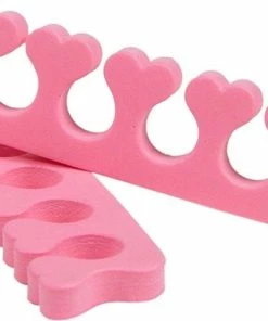 Goedkoopste 🥰 Merkloos 2 Stuks Vinger / Teenspreiders Voor Nagels Lakken - Teen Spreider Roze - Pedicure - Manicure 🎉