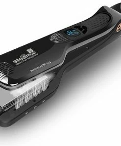 Gloednieuw 🔥 SteamPlus® Premium Stoom Stijltang - Alternatief Voor Steampod - Zwart ⭐