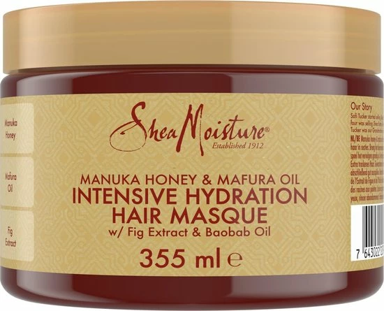 Beste deal 𧨠Shea Moisture Manuka Honey & Mafura Oil - Intensive Hydration Haarmasker - 355 Ml π 5 Beste deal 𧨠Shea Moisture Manuka Honey & Mafura Oil - Intensive Hydration Haarmasker - 355 Ml π - Afbeelding 3