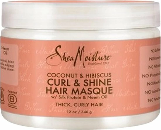 Korting β¨ Shea Moisture Coconut & Hibiscus Curl & Shine Hair Masque 340gr π 4 Korting β¨ Shea Moisture Coconut & Hibiscus Curl & Shine Hair Masque 340gr π - Afbeelding 2
