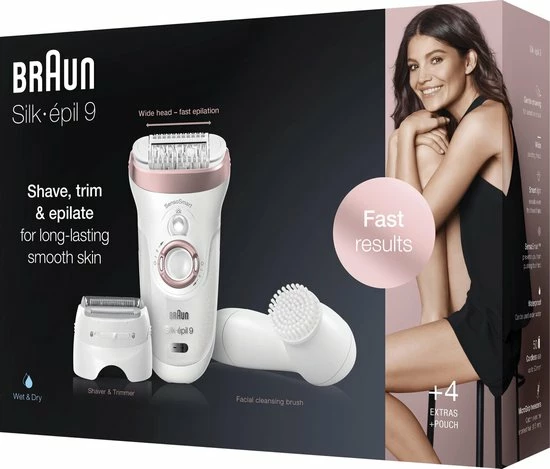 Promo β€οΈ Braun Silk-épil 9 9-880 - Epilator - Voor Vrouwen Voor Langdurige Ontharing - Wit/Roségoud π 14 Promo β€οΈ Braun Silk-épil 9 9-880 - Epilator - Voor Vrouwen Voor Langdurige Ontharing - Wit/Roségoud π - Afbeelding 12