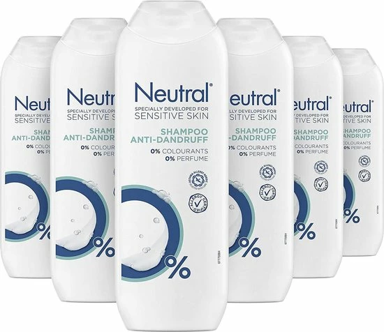 Begroting 𧨠Neutral Parfumvrij - 6 X 250 Ml - Anti-Roos Shampoo π 3 Begroting 𧨠Neutral Parfumvrij - 6 X 250 Ml - Anti-Roos Shampoo π
