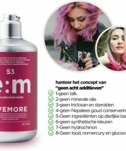 Promo 🔥 EVEMORE Semi Permanent Haarkleurings Shampoo - Kleurshampoo - Semi-Permanente Haarverf - Rood / Roze 🧨 -Oral-B Shop 550x480 3