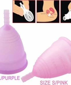 Beste deal 🤩 Merkloos Herbruikbare Siliconen Menstruatiecups – 2 Stuks - S/L - BPA Vrij ✨