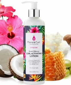 Begroting 🎉 Flora & Curl Sweet Hibiscus Curl Activating Lotion- 300 Ml - Curly Girl Proof ⌛