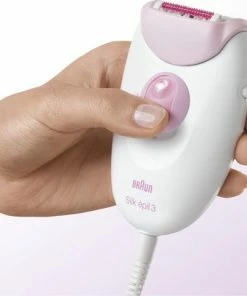 Uitgang ❤️ Braun Silk-épil 3 - SE3-321 Legs, Arms & Body: Epilator (20 Pincetten) Met Massagerollers + 👙 Bikini Trimmer - Kleur: Wit + Roze 🌟 -Oral-B Shop 550x481 4