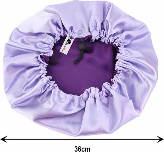 Flash-uitverkoop 🔥 Afabs® Paarse Satijnen Slaapmuts / Hair Bonnet / Haar Bonnet Van Satijn / Satin Bonnet / Afro Nachtmuts Voor Slapen 😍 4 Flash-uitverkoop 🔥 Afabs® Paarse Satijnen Slaapmuts / Hair Bonnet / Haar Bonnet Van Satijn / Satin Bonnet / Afro Nachtmuts Voor Slapen 😍 - Afbeelding 2