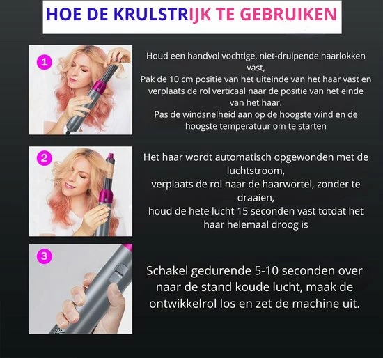 Goedkoop π― Everything You Want EYW 5 In 1 Fohnborstel – Föhnborstel - Airwrap - Airwrap Krultang - Trendy Airstyler - 5 In 1 Multi Styler - Fohnborstel Roterend – Fohnborstels – 1000W - Roos βοΈ 5 Goedkoop π― Everything You Want EYW 5 In 1 Fohnborstel – Föhnborstel - Airwrap - Airwrap Krultang - Trendy Airstyler - 5 In 1 Multi Styler - Fohnborstel Roterend – Fohnborstels – 1000W - Roos βοΈ - Afbeelding 3