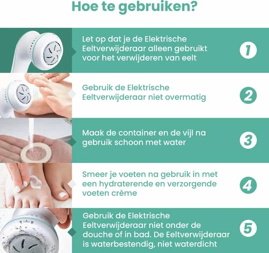 Korting 🤩 Merkloos Elektrische Eeltverwijderaar - Voetvijl - Pedicureset - Professioneel ❤️ 11 Korting 🤩 Merkloos Elektrische Eeltverwijderaar - Voetvijl - Pedicureset - Professioneel ❤️ - Afbeelding 9