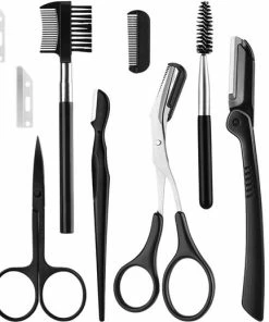 Gloednieuw ⭐ MALEZO Premium Products Wenkbrauw Epilator Set - Met Wenkbrauw Trimmer, Tweezer Pincet, Scheermesje, Epilator, Borstel, Schaartje En Mesje - Wimpers - Wenkbrauw Epileren - Epileer Set - Beauty Pakket - Cadeau Voor Vrouw ⭐