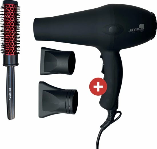 Beste deal π ME Professional Föhn + Original Thermische Föhnborstel - Zeer Krachtige AC Motor 2200 Watt - Coolshot Functie - 3 Warmtestanden En 2 Snelheden - Tourmaline Ionic Technologie - Warm En Koud - Inclusief Accessoires - Haardroger - Hair Dryer - Mat Zwart β€οΈ 3 Beste deal π ME Professional Föhn + Original Thermische Föhnborstel - Zeer Krachtige AC Motor 2200 Watt - Coolshot Functie - 3 Warmtestanden En 2 Snelheden - Tourmaline Ionic Technologie - Warm En Koud - Inclusief Accessoires - Haardroger - Hair Dryer - Mat Zwart β€οΈ