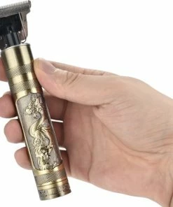 Beste deal 🎉 WAER Professioneel Scheerapparaat - Vintage - Oplaadbaar - Voor Professionele Barber - Geschikt Voor Hoofdhaar/Baardhaar - Trimmer Draadloos - Draak Gravure Op Het Handvat 😀