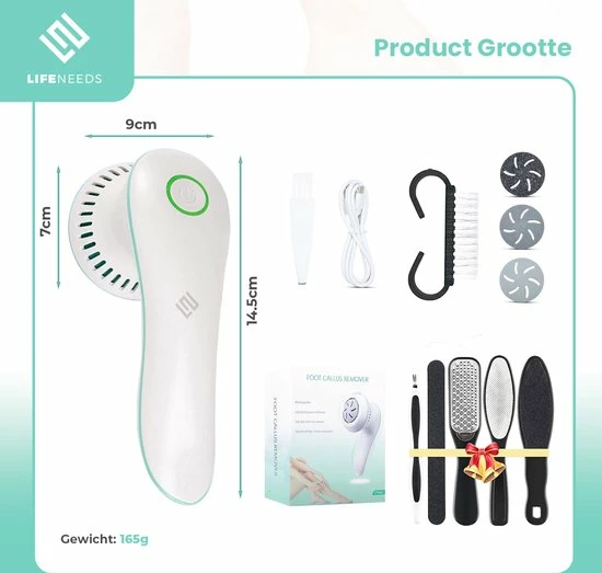 Korting 🤩 Merkloos Elektrische Eeltverwijderaar - Voetvijl - Pedicureset - Professioneel ❤️ 9 Korting 🤩 Merkloos Elektrische Eeltverwijderaar - Voetvijl - Pedicureset - Professioneel ❤️ - Afbeelding 7