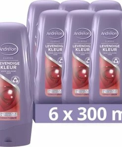 Gloednieuw 🔥 Andrélon Classic Levendige Kleur Conditioner - 6 X 300 Ml - Voordeelverpakking 🎉