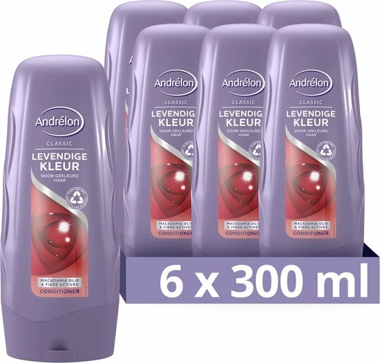 Gloednieuw π₯ Andrélon Classic Levendige Kleur Conditioner - 6 X 300 Ml - Voordeelverpakking π 3 Gloednieuw π₯ Andrélon Classic Levendige Kleur Conditioner - 6 X 300 Ml - Voordeelverpakking π