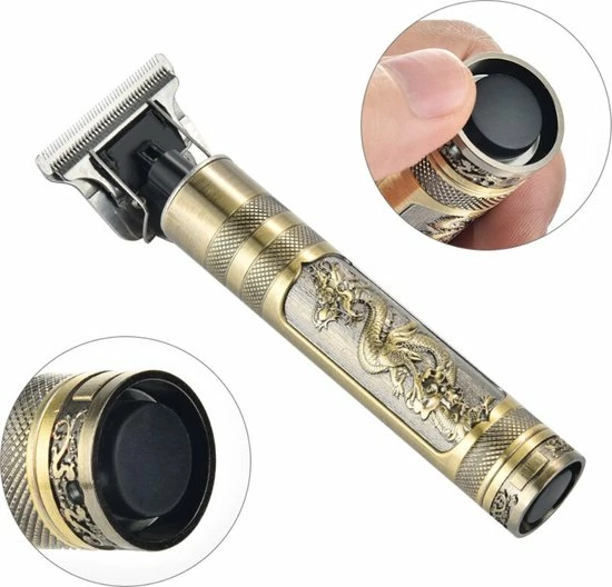 Beste deal ???? WAER Professioneel Scheerapparaat - Vintage - Oplaadbaar - Voor Professionele Barber - Geschikt Voor Hoofdhaar/Baardhaar - Trimmer Draadloos - Draak Gravure Op Het Handvat ???? 8 Beste deal ???? WAER Professioneel Scheerapparaat - Vintage - Oplaadbaar - Voor Professionele Barber - Geschikt Voor Hoofdhaar/Baardhaar - Trimmer Draadloos - Draak Gravure Op Het Handvat ???? - Afbeelding 6