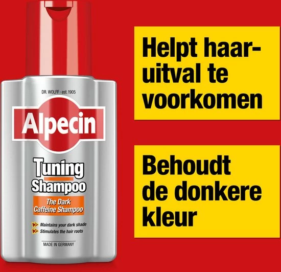 Uitgang βοΈ Alpecin Tuning Shampoo 2x 200ml | Behoudt Natuurlijke Haarkleur En Ondersteunt Haargroei | Donkere Cafeïne Shampoo Om Grijze Haren π― 4 Uitgang βοΈ Alpecin Tuning Shampoo 2x 200ml | Behoudt Natuurlijke Haarkleur En Ondersteunt Haargroei | Donkere Cafeïne Shampoo Om Grijze Haren π― - Afbeelding 2